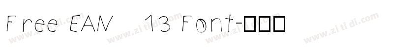Free EAN   13 Font字体转换